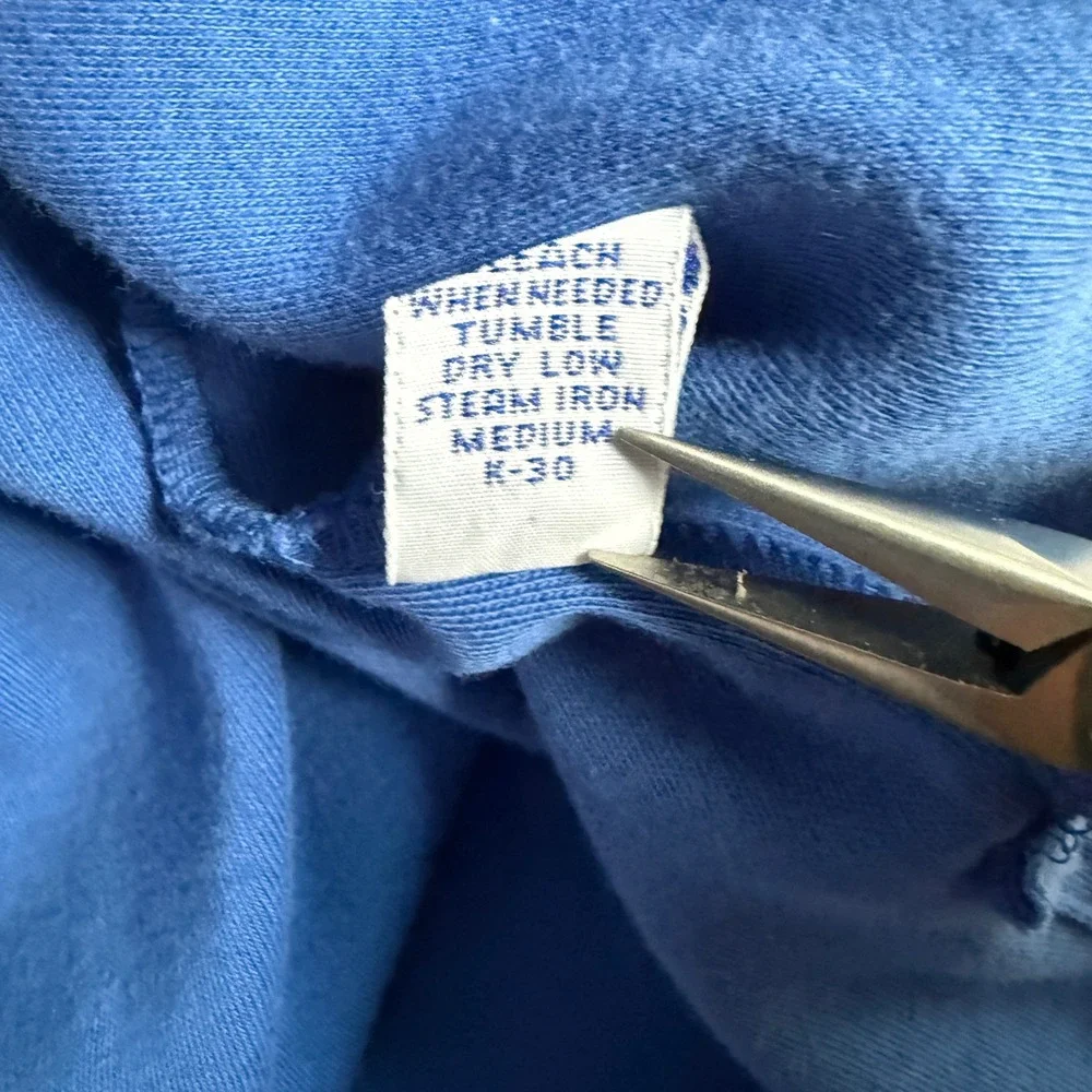 Polo Ralph Lauren Vintage Golf Crest Polo Shirt Blue Large Fit XL Plaid Placket